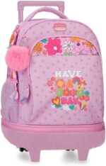 Mochila Compact Desmontable 2 Ruedas Malva Movom Good Day 32x45x21 cm Poliéster 30,2L