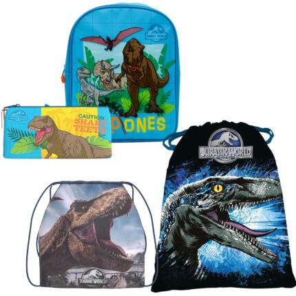 Lote Jurassic Park, Mochila, Saquito, Portatodo y Saco Mochila