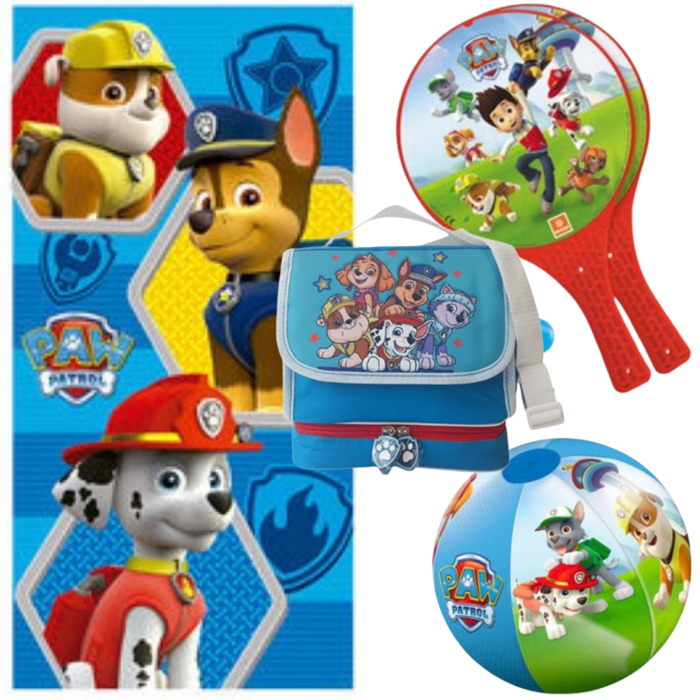 lote pawpatrol0000 Lote Patrulla Canina, Toalla, Pelota, Palas de Playa y Merendero - Imagen 1