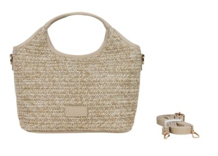 Bolso/Bandolera Señora Rafia 30x26x10cm