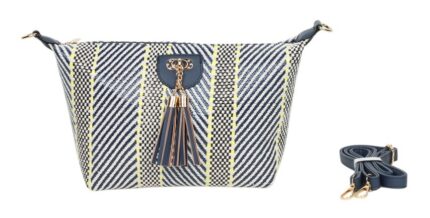 Bandolera Rafia Señora 30x18x13cm