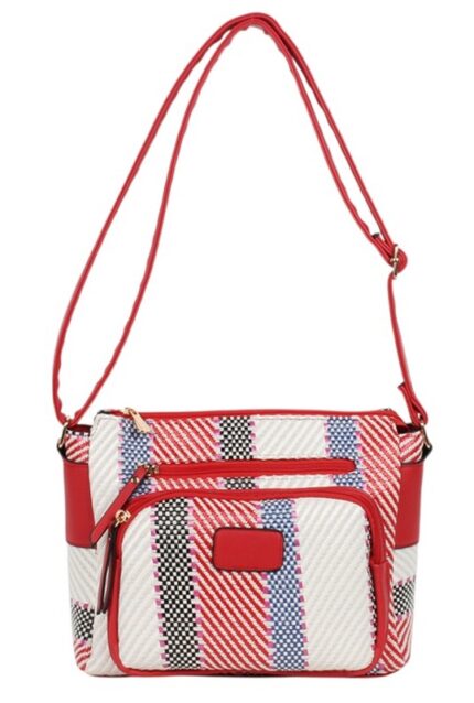 Bandolera Rafia Señora 30x22x12cm
