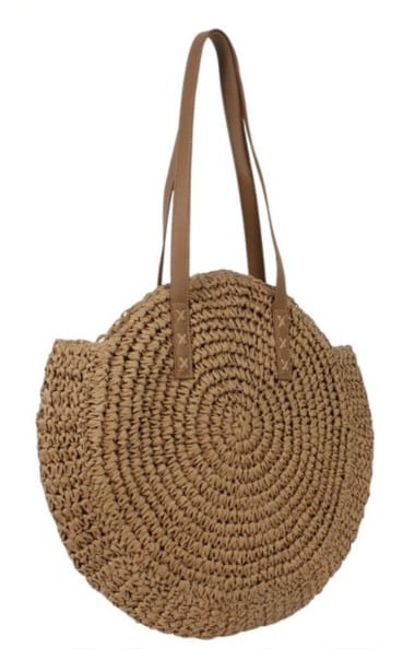 Bolso Señora Rafia Redondo 65x44x9cm