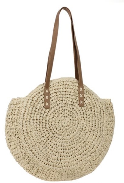 Bolso Señora Rafia Redondo 65x44x9cm