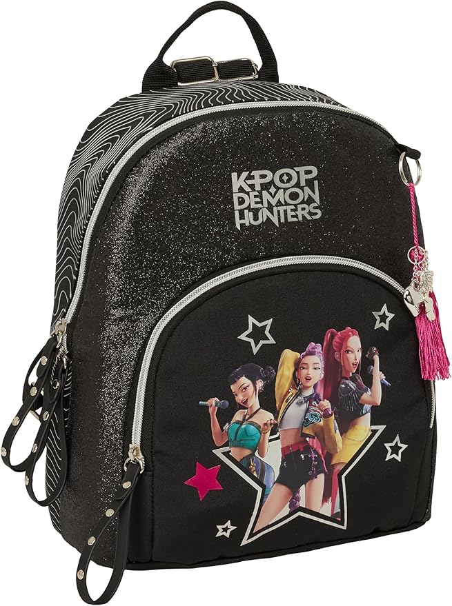 81G2J88I35L._AC_SY879_ Mochila Energy Kpop Demon Hunters 30cm - Imagen 1