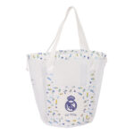 Bolsa de Playa, Mochila, REAL MADRID – Ideal para Niños de Diferentes Edades, Cómoda y Versátil, Calidad y Resistencia, 28x28x34 cm