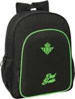 Mochila Escolar Niño,REAL BETIS BALOMPIÉ -  Mochila Infantil, Adaptable a Carro, Ideal para Niños en Edad Escolar, Cómoda y Versátil, Calidad y Resistencia, 32x12x38 cm