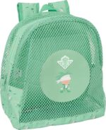 Mochila Infantil de Playa, REAL BETIS – Anti Arena, con Asas, Fácil Limpieza, Ideal para Niños de Diferentes Edades, Cómoda y Versátil, 32x12x38 cm - Imagen 3