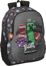 Mochila Escolar Infantil, MINECRAFT GRAFFITI – Ideal para Niños de Diferentes Edades, Cómoda y Versátil, Calidad y Resistencia, 32x16x44 cm