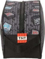 Neceser Escolar Infantil Mediano con Asa, MINECRAFT GRAFFITI – Neceser Infantil, Adaptable a Carro, Fácil Limpieza, Cómodo y Versátil, Calidad y Resistencia, 26x12x15 cm - Imagen 2