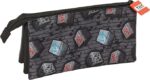 Portatodo Triple,  Minecraft Graffiti -Estuche Infantil, Estuche Niño, Ideal para Niños en Edad Escolar, Cómodo y Versátil, Calidad y Resistencia, 22x3x12 cm - Imagen 2