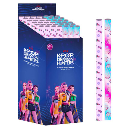 Papel de Regalo 150Und, K-POP Demon Hunters, Ideal para Niños, Cómodo y Versátil, Calidad y Resistencia,