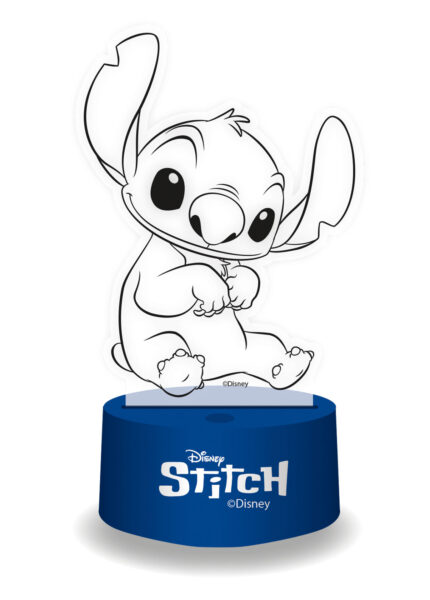 LÁMPARA LED EFECTO 3D 17X13X9CM DE LILO & STITCH
