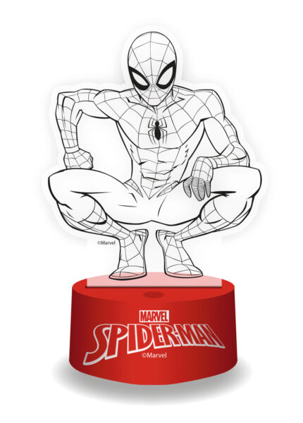 LÁMPARA LED EFECTO 3D 17X13X9CM DE SPIDERMAN
