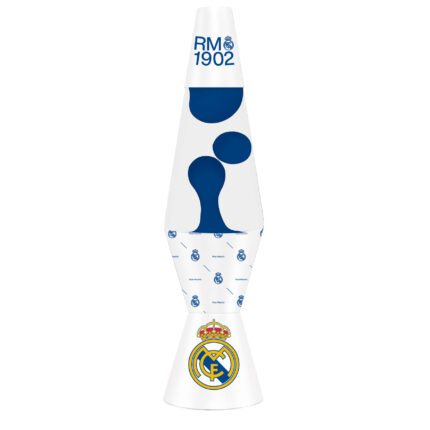 LÁMPARA DE LAVA 9X9X36CM DE REAL MADRID CF