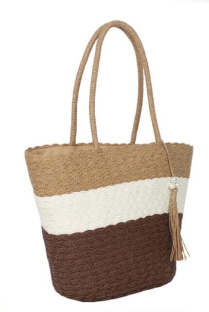 Bolso Señora Rafia 40x30x10cm