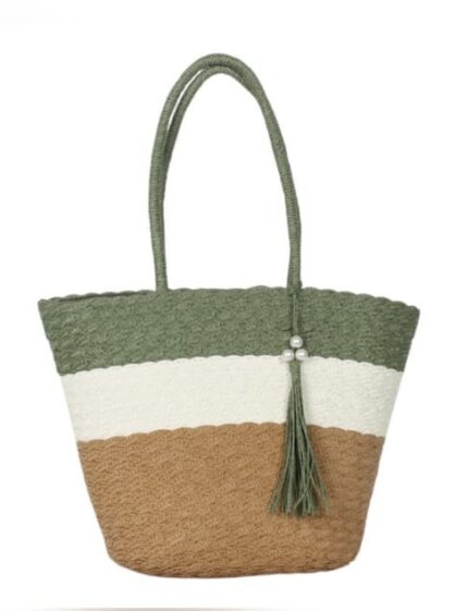 Bolso Señora Rafia 40x30x10cm