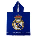 Poncho Toalla Real Madrid microfibra 50x115cm. 100% polyester. 250Gsm.