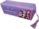 Estuche, Portatodo con Borla, K-Pop Demon Hunters, Neceser, Material Escolar, Color Morado, Producto Oficial - Imagen 2