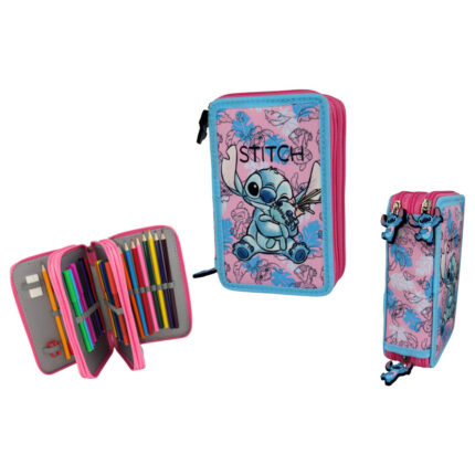 Plumier Doll Stitch Disney triple 20x13,5x6,5cm.