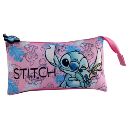 Portatodo Doll Stitch Disney triple 22x14x3,5cm.