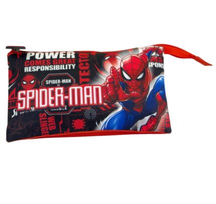 Portatodo Hero Spiderman Marvel triple 22x14x3,5cm.