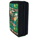 Bolsa cremallera Characters Minecraft triple 20x13,5x6,5cm. - Imagen 2