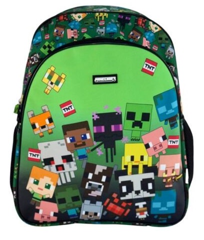 Mochila Characters Minecraft 40x30x17cm.