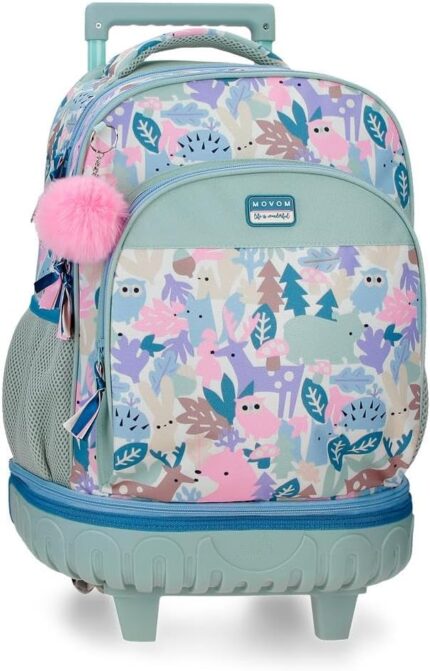 Mochila 2 Ruedas Verde Movom Forest 32x43x21 cm Poliéster 28,9L