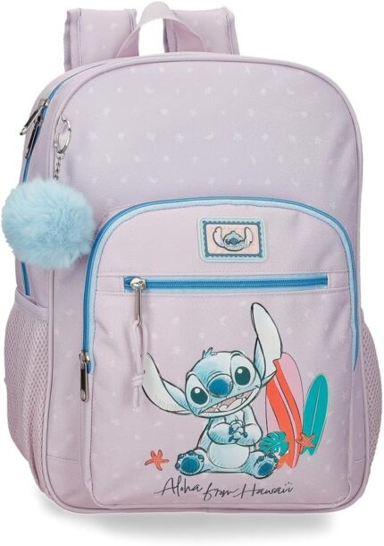 Mochila Escolar Rosa Joumma Disney from Hawaii 30x38x12 cm Poliéster 13,68L