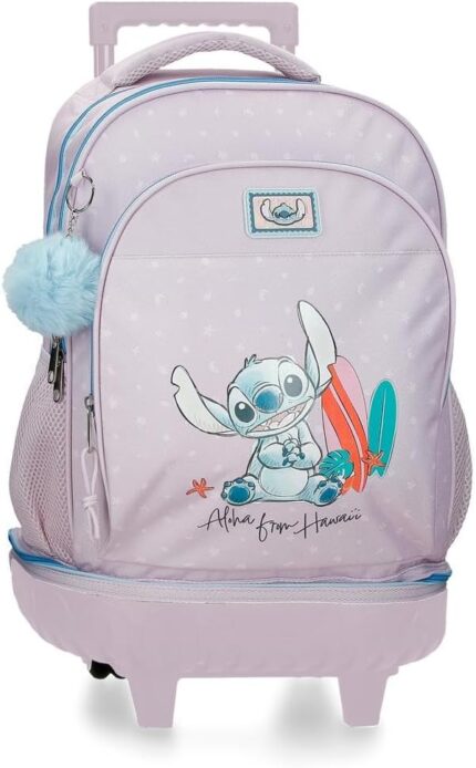 Mochila 2 Ruedas Rosa Joumma Disney from Hawaii 32x45x21 cm Poliéster 30,24L