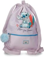Mochila Saco con Cremallera Rosa Joumma Disney from Hawaii 35x46x1 cm Poliéster 1,61L