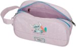 Neceser Dos Compartimentos Adaptable Morado Joumma Disney from Hawaii 26x16x11 cm Poliéster - Imagen 3