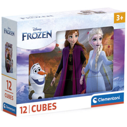 Puzzle Cubo Frozen Disney 12pzs 16x12cm.