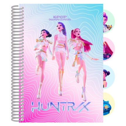 Cuaderno A6 Kpop Demon Hunters 10,5x14,8cm.