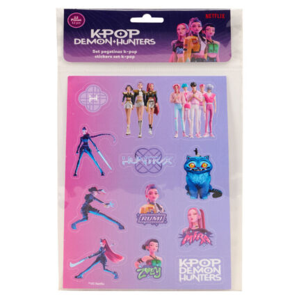 Set Pegatinas Stationery Kpop Demon Hunters 10,50x14,80cm.