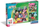Puzzle Mickey Disney Mouse Club House 3x48pzs
