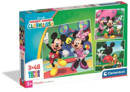 Puzzle Mickey Disney Mouse Club House 3x48pzs
