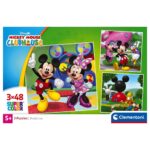 Puzzle Mickey Disney Mouse Club House 3x48pzs - Imagen 2