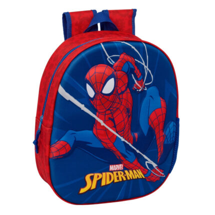 Mochila 3D Spiderman Marvel 27x33x10cm.