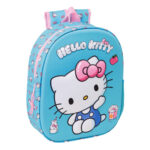 Mochila 3D Hello Kitty 27x33x10cm.