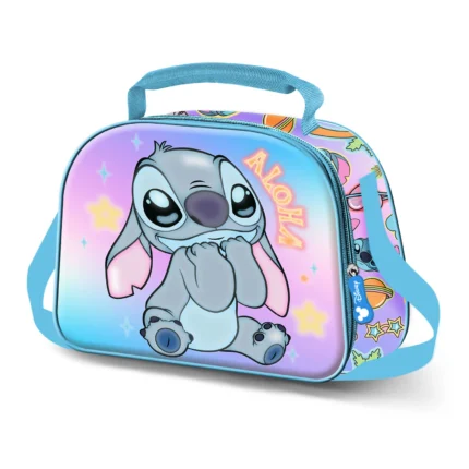 Bolsa Portamerienda 3D Stitch Disney 26 x 20 cm