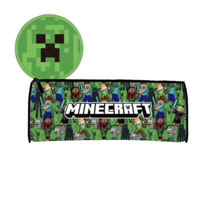 Portatodo Redondo Minecraft Face 23X10X6Cm
