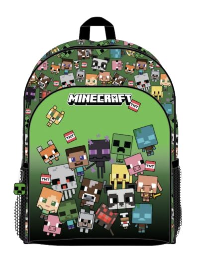 Mochila Gr. 3 Crem. Minecraft Characters 44Cm