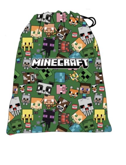 Saquito Merendero Minecraft Characters 24X20Cm