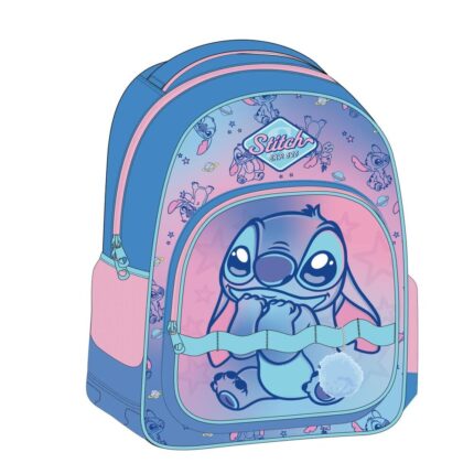 Mochila Stitch Disney 42cm adaptable Adaptable a trolley. Tamaño: 32x42x15cm