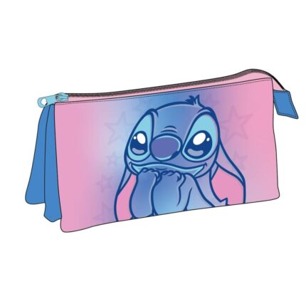 Portatodo Stitch Disney Triple Tamaño: 22,5x11,5x2cm. 100% polyester.