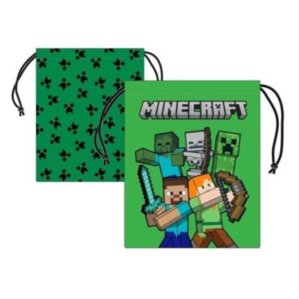Saco Merienda Minecraft 26x21cm.