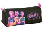 Portatodo con Cremallera y Compartimiento K-Pop Demon Hunters - Negra 21x7x8 cm