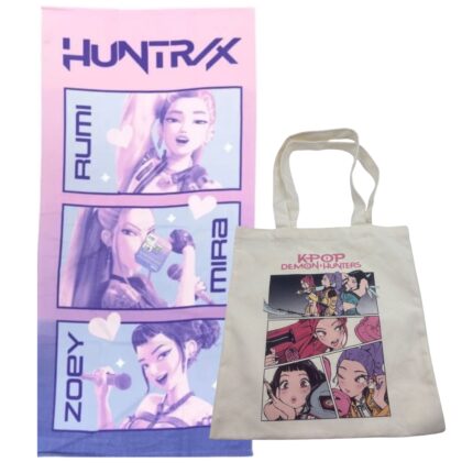Bolsa Shopping y Toalla Microfibra K-Pop Hunters